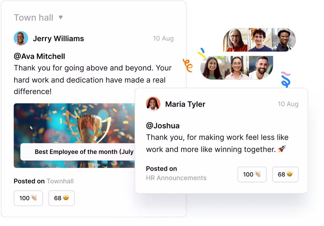 Recognition and rewards dashboard
